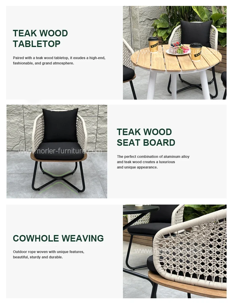 Outdoor Aluminum Frame PE Rattan Garden Set