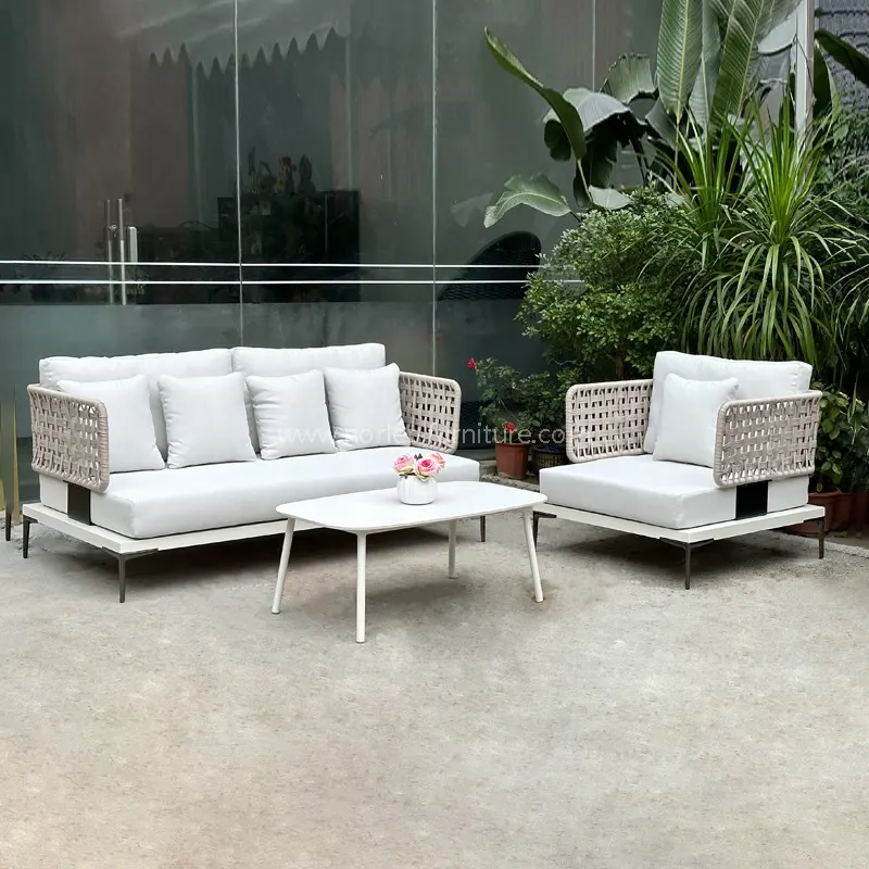 Moderní prodyšná design venkovní lanová pohovka