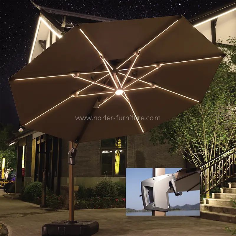 Multifunkční nádvoří vodotěsný římský parasol