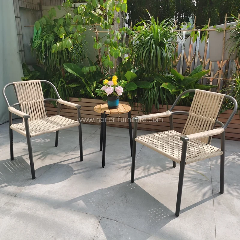 Venkovní hliníkový rám PE Rattan Balcony Set