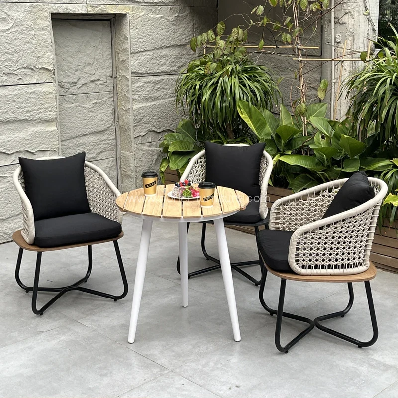 Venkovní hliníkový rám PE Rattan Garden Set