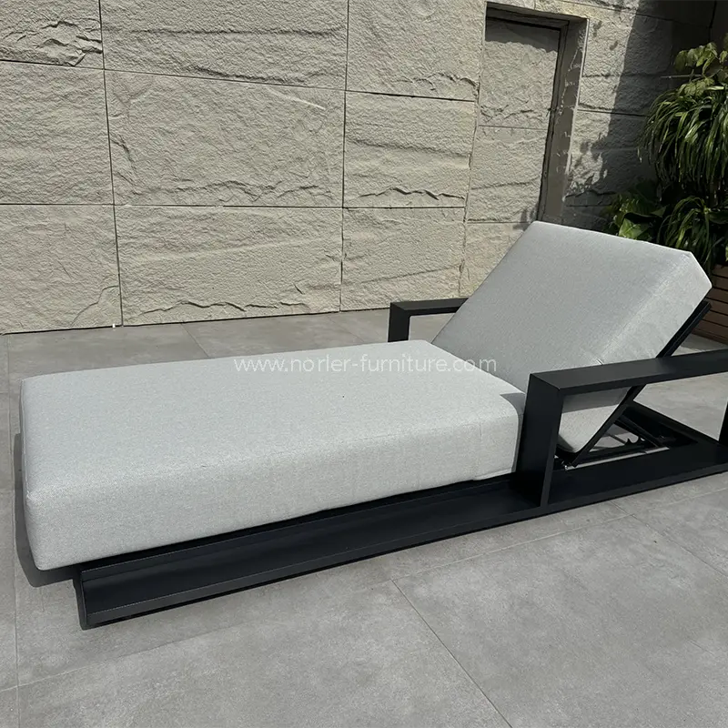 Venkovní moderní luxusní hliníkový rám slunce Lounger