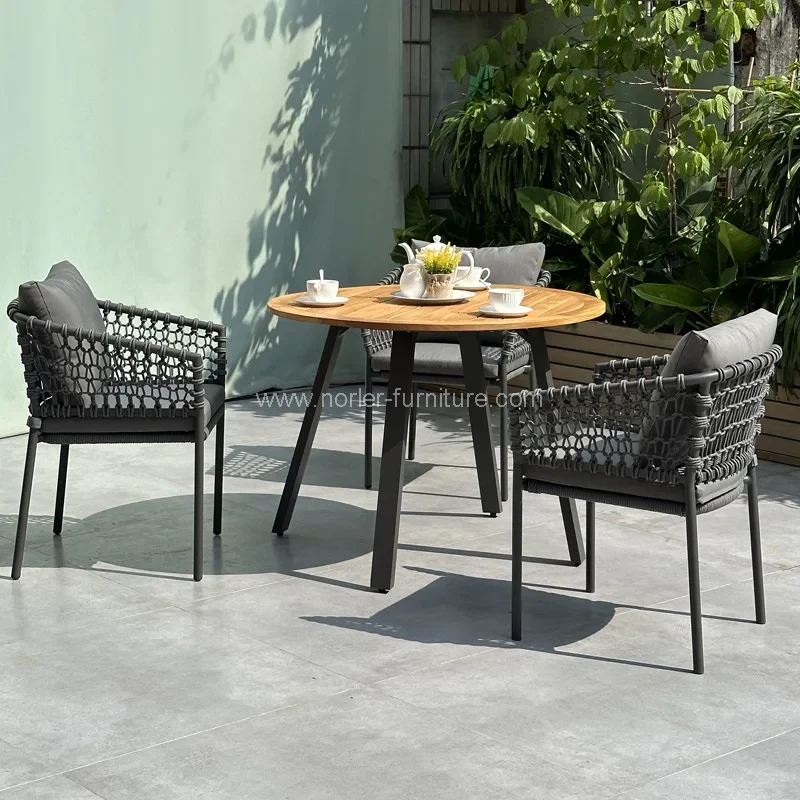 Outdoor Patio 6 Seater Teak Dřevěné jídelny